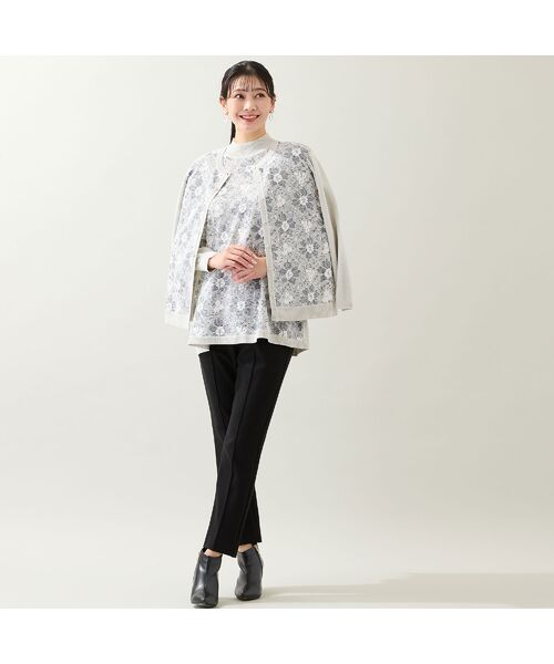 missel / ミゼール ニット・セーター | 【アンサンブル可・3L/4Lサイズあり】フロントレースチュニック | 詳細7