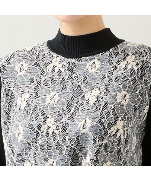 missel / ミゼール ニット・セーター | 【アンサンブル可・3L/4Lサイズあり】フロントレースチュニック | 詳細12