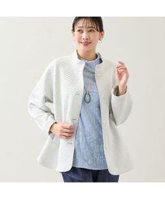 missel / ミゼール その他アウター | 【3Lサイズあり】キルト風ジャカードジャケット