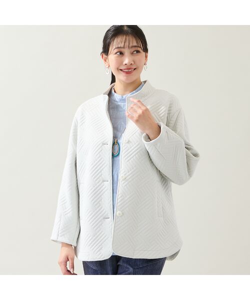 missel / ミゼール その他アウター | 【3Lサイズあり】キルト風ジャカードジャケット | 詳細1