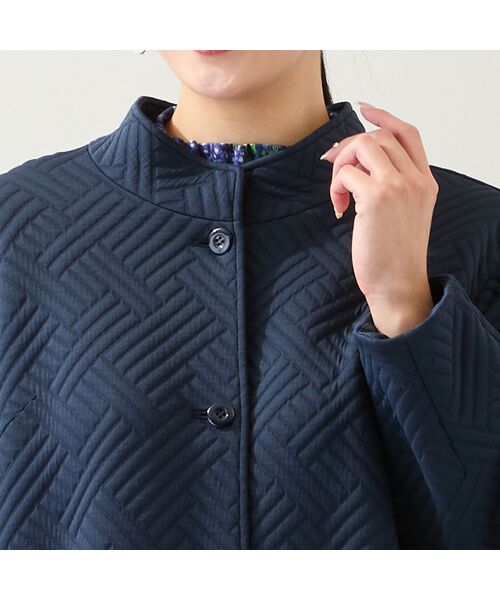 missel / ミゼール その他アウター | 【3Lサイズあり】キルト風ジャカードジャケット | 詳細8