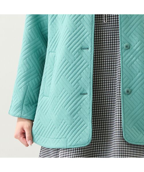 missel / ミゼール その他アウター | 【3Lサイズあり】キルト風ジャカードジャケット | 詳細12