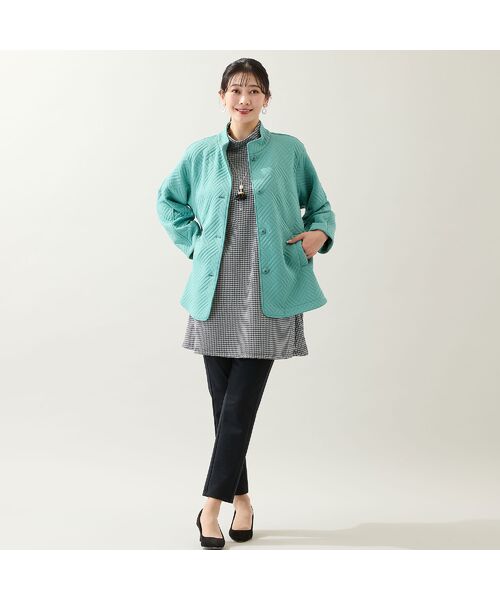 missel / ミゼール その他アウター | 【3Lサイズあり】キルト風ジャカードジャケット | 詳細13