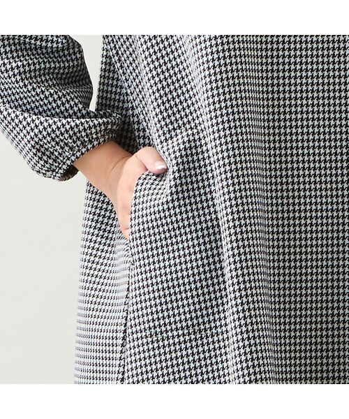 missel / ミゼール カットソー | 【洗える・日本製・3L/4Lサイズあり】千鳥柄チュニック | 詳細3