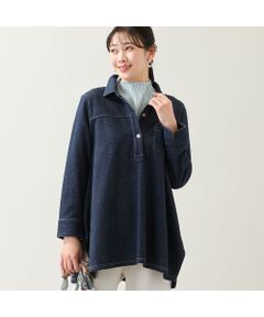 missel / ミゼール カットソー | 【洗える・3L/4Lサイズあり】ニットデニムチュニック