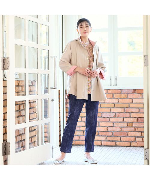 missel / ミゼール その他パンツ | 【洗える・快適ストレッチ・L～4Lサイズ】デニム柄ストレッチパンツ | 詳細10