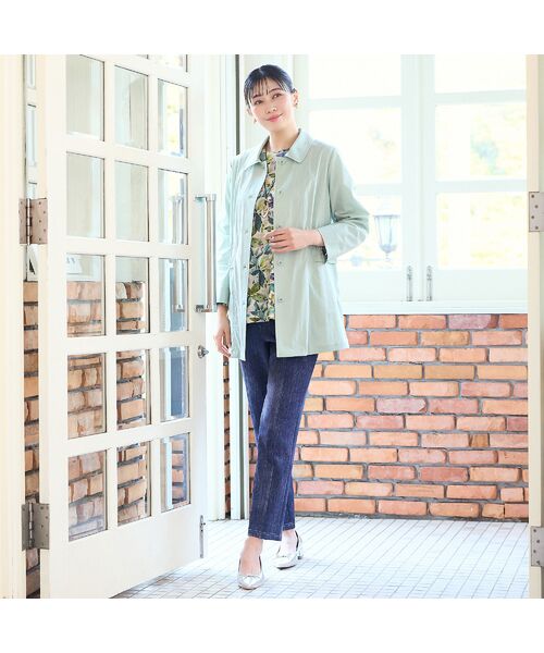 missel / ミゼール その他パンツ | 【洗える・快適ストレッチ・L～4Lサイズ】デニム柄ストレッチパンツ | 詳細14