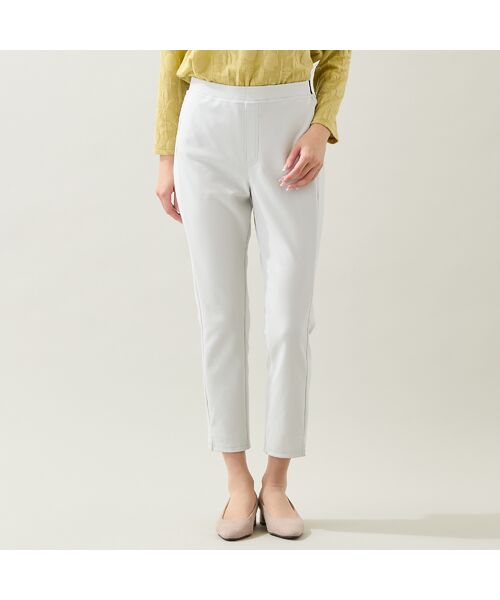 missel / ミゼール その他パンツ | 【洗える・すぐ乾く時短素材・L~4Lサイズ】裾スリットスリムパンツ | 詳細1