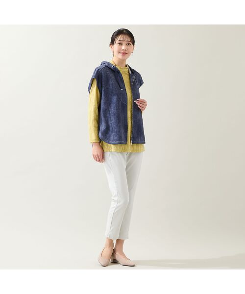 missel / ミゼール その他パンツ | 【洗える・すぐ乾く時短素材・L~4Lサイズ】裾スリットスリムパンツ | 詳細4