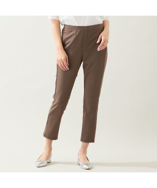 missel / ミゼール その他パンツ | 【洗える・すぐ乾く時短素材・L~4Lサイズ】裾スリットスリムパンツ | 詳細7