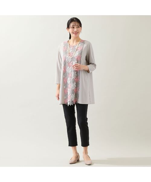 missel / ミゼール その他パンツ | 【洗える・すぐ乾く時短素材・L~4Lサイズ】裾スリットスリムパンツ | 詳細13