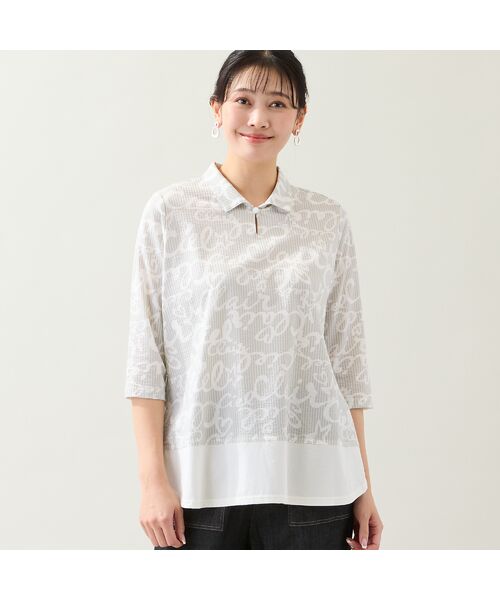 missel / ミゼール カットソー | 【洗える・WEB限定カラーあり・L～4Lサイズ】スキッパートップス | 詳細1