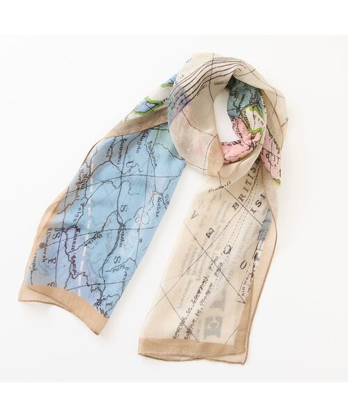 missel / ミゼール マフラー・ショール・スヌード・ストール | 【接触冷感】地図柄ストール | 詳細5