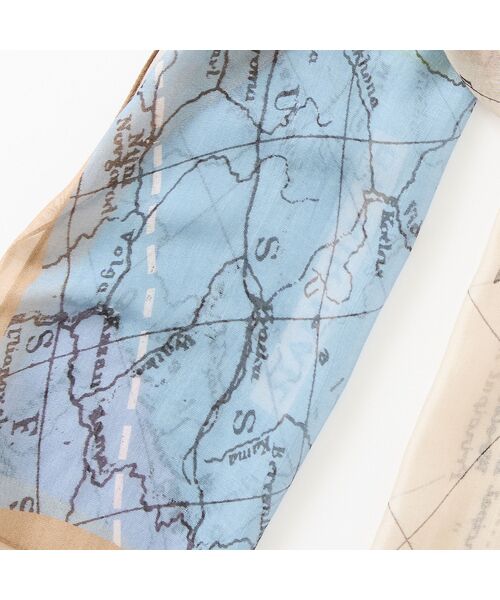 missel / ミゼール マフラー・ショール・スヌード・ストール | 【接触冷感】地図柄ストール | 詳細7