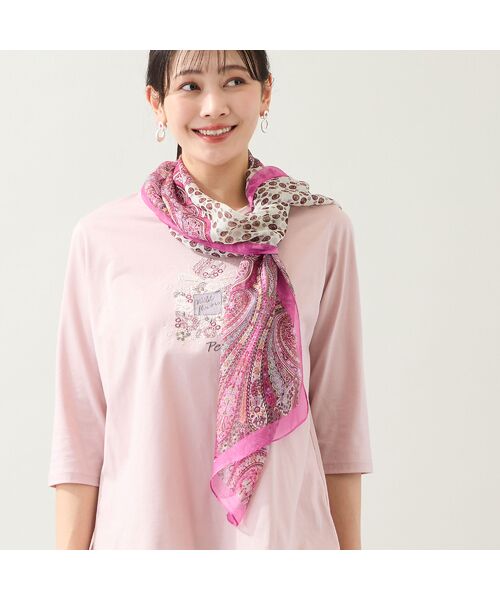 missel / ミゼール マフラー・ショール・スヌード・ストール | 【接触冷感】小紋柄ストール | 詳細1