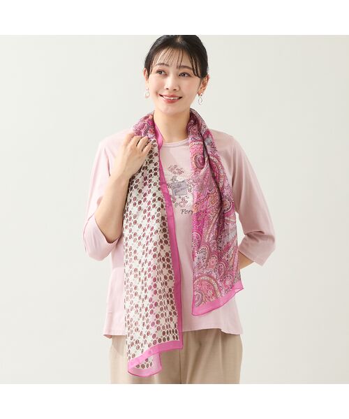 missel / ミゼール マフラー・ショール・スヌード・ストール | 【接触冷感】小紋柄ストール | 詳細2