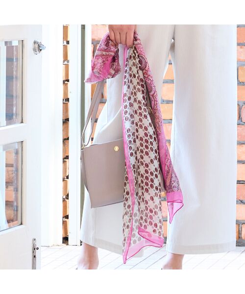 missel / ミゼール マフラー・ショール・スヌード・ストール | 【接触冷感】小紋柄ストール | 詳細5