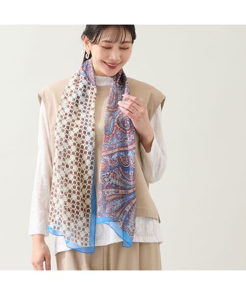 missel / ミゼール マフラー・ショール・スヌード・ストール | 【接触冷感】小紋柄ストール | 詳細10