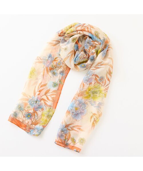 missel / ミゼール マフラー・ショール・スヌード・ストール | 【接触冷感】エレガンスフラワーストール | 詳細1