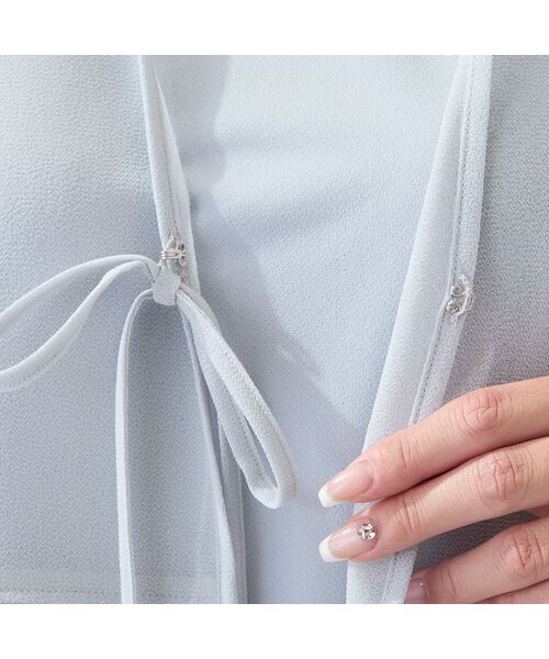 missel / ミゼール ベスト | 【洗える・セットアップ可・L～4Lサイズ】ジョーゼットティアードジレ | 詳細3