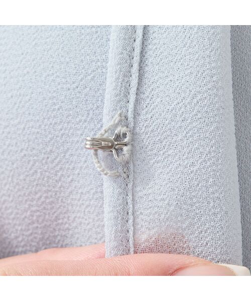 missel / ミゼール ベスト | 【洗える・セットアップ可・L～4Lサイズ】ジョーゼットティアードジレ | 詳細4