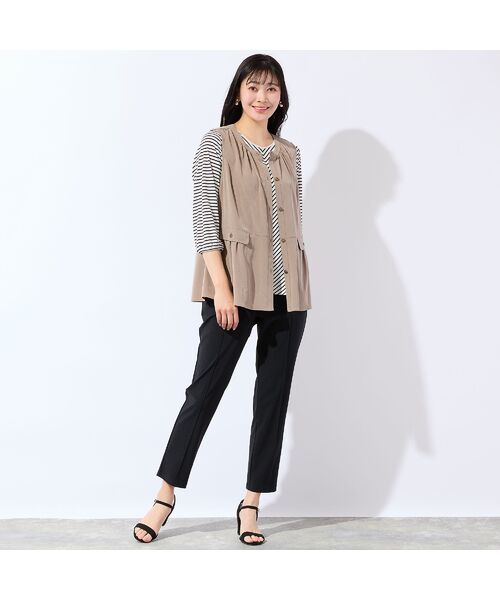 missel / ミゼール ベスト | 【洗える・接触冷感・L～4Lサイズ】Soalonペプラムベスト | 詳細5