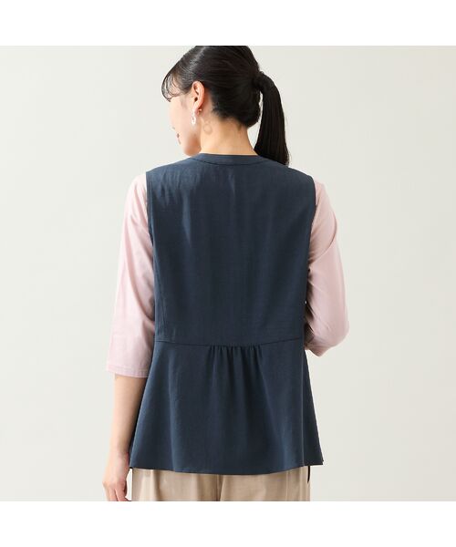 missel / ミゼール ベスト | 【洗える・接触冷感・L～4Lサイズ】Soalonペプラムベスト | 詳細7