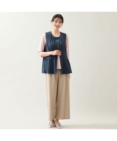 missel / ミゼール ベスト | 【洗える・接触冷感・L～4Lサイズ】Soalonペプラムベスト | 詳細10