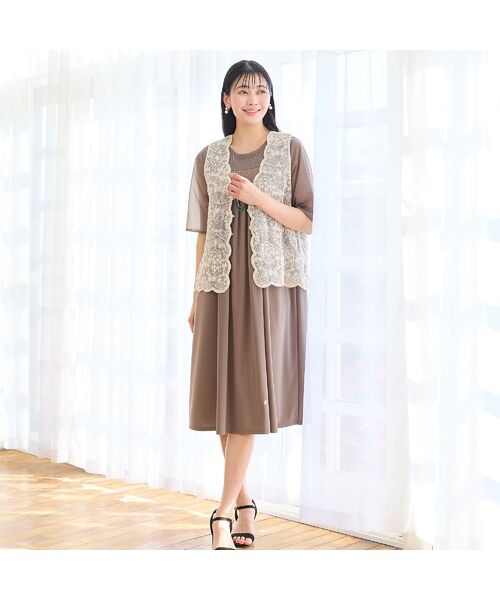 missel / ミゼール ベスト | スカラップ刺繍チュールベスト | 詳細4