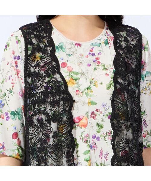 missel / ミゼール ベスト | スカラップ刺繍チュールベスト | 詳細12