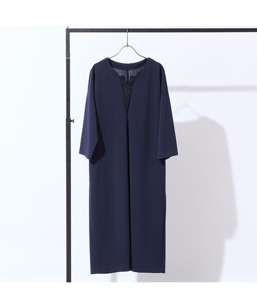 missel / ミゼール ミニ丈・ひざ丈ワンピース | 【洗える・着映え・3Lサイズあり】キーネックコクーンワンピース | 詳細15