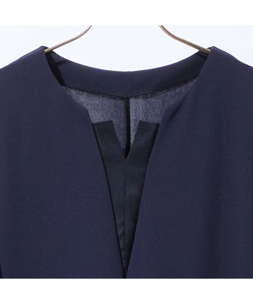 missel / ミゼール ミニ丈・ひざ丈ワンピース | 【洗える・着映え・3Lサイズあり】キーネックコクーンワンピース | 詳細16