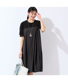 missel / ミゼール ミニ丈・ひざ丈ワンピース | 【洗える・L～3Lサイズ】コクーンワンピース