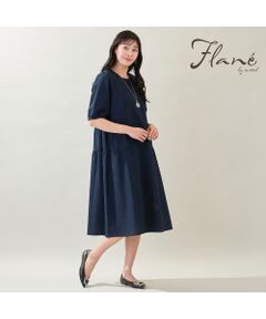 missel / ミゼール ミニ丈・ひざ丈ワンピース | 【洗える・M～3Lサイズ】ティアードワンピース