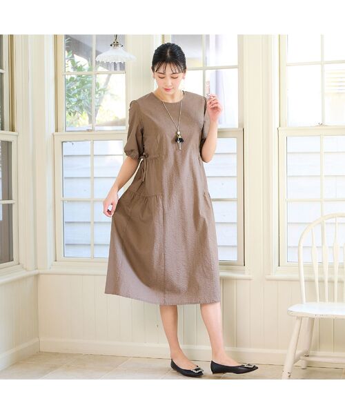 missel / ミゼール ミニ丈・ひざ丈ワンピース | 【洗える・M～3Lサイズ】ティアードワンピース | 詳細3