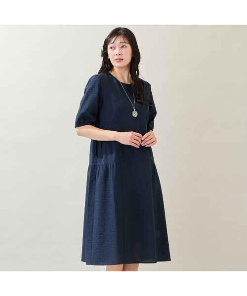 missel / ミゼール ミニ丈・ひざ丈ワンピース | 【洗える・M～3Lサイズ】ティアードワンピース | 詳細7