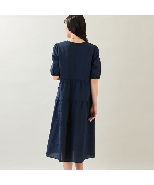 missel / ミゼール ミニ丈・ひざ丈ワンピース | 【洗える・M～3Lサイズ】ティアードワンピース | 詳細8