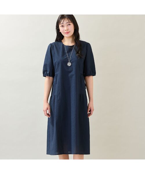 missel / ミゼール ミニ丈・ひざ丈ワンピース | 【洗える・M～3Lサイズ】ティアードワンピース | 詳細9