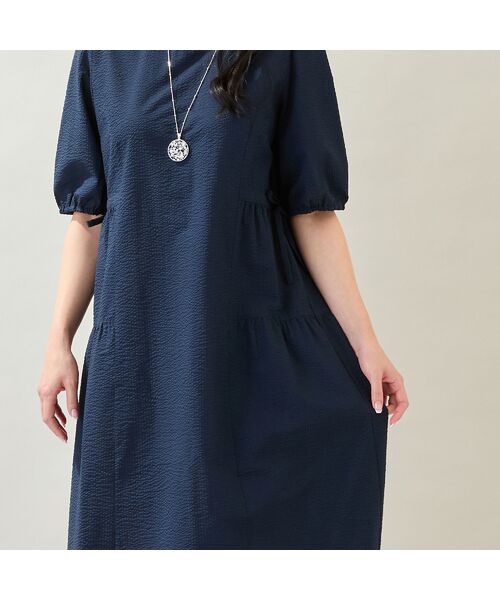 missel / ミゼール ミニ丈・ひざ丈ワンピース | 【洗える・M～3Lサイズ】ティアードワンピース | 詳細10