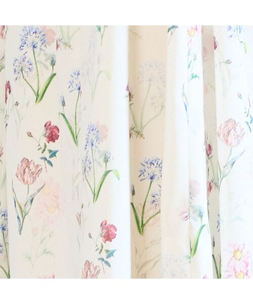 missel / ミゼール ミニ丈・ひざ丈ワンピース | 【洗える・WEB限定カラー・M～3Lサイズ】ボタニカルフラワーワンピース | 詳細4