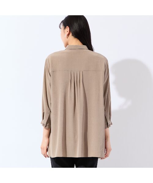 missel / ミゼール シャツ・ブラウス | 【洗える・接触冷感・L～4Lサイズ】Soalonピンタックシャツ | 詳細2
