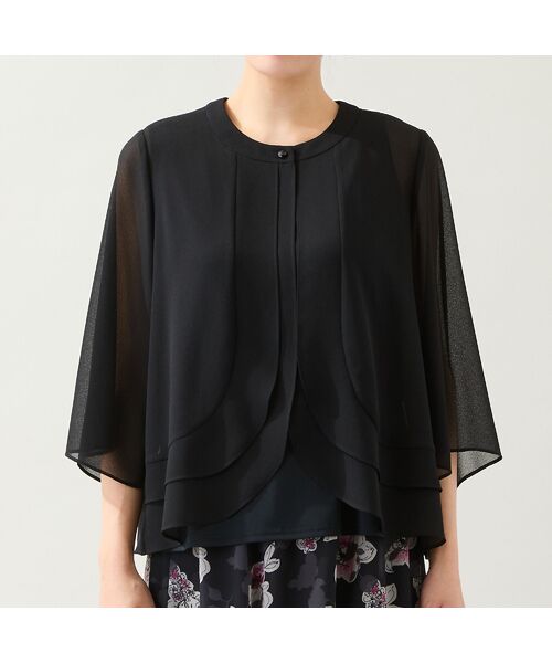 missel / ミゼール シャツ・ブラウス | 【洗える・セットアップ可・L～4Lサイズ】ジョーゼットティアードブラウス | 詳細7