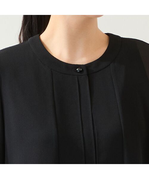 missel / ミゼール シャツ・ブラウス | 【洗える・セットアップ可・L～4Lサイズ】ジョーゼットティアードブラウス | 詳細8