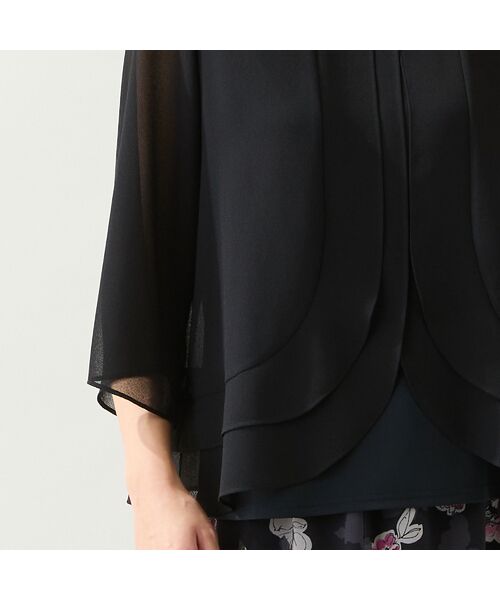 missel / ミゼール シャツ・ブラウス | 【洗える・セットアップ可・L～4Lサイズ】ジョーゼットティアードブラウス | 詳細9