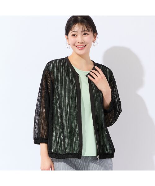 missel / ミゼール ブルゾン | 【洗える】レーシーブルゾン（ブラック）