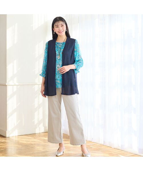 missel / ミゼール シャツ・ブラウス | 【洗える・3Lサイズあり】更紗柄ギャザーブラウス | 詳細17