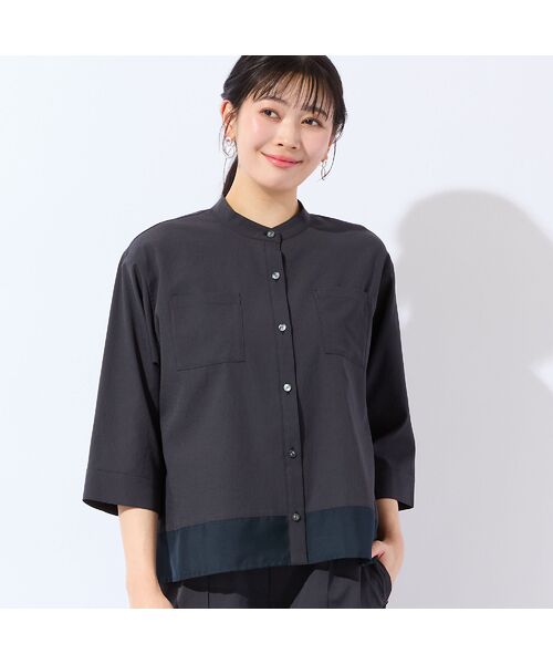missel / ミゼール シャツ・ブラウス | 【洗える・清涼快適素材・セットアップ可・L～4Lサイズ】Aラインシャツ | 詳細7