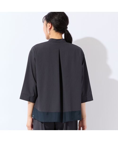 missel / ミゼール シャツ・ブラウス | 【洗える・清涼快適素材・セットアップ可・L～4Lサイズ】Aラインシャツ | 詳細8