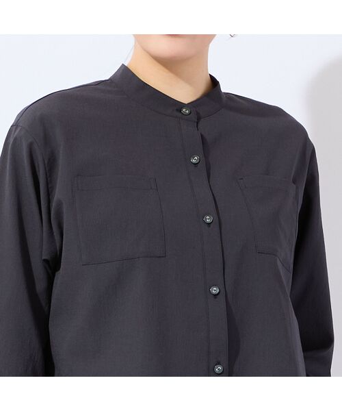 missel / ミゼール シャツ・ブラウス | 【洗える・清涼快適素材・セットアップ可・L～4Lサイズ】Aラインシャツ | 詳細9