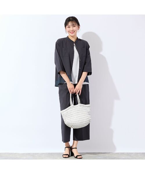 missel / ミゼール シャツ・ブラウス | 【洗える・清涼快適素材・セットアップ可・L～4Lサイズ】Aラインシャツ | 詳細14